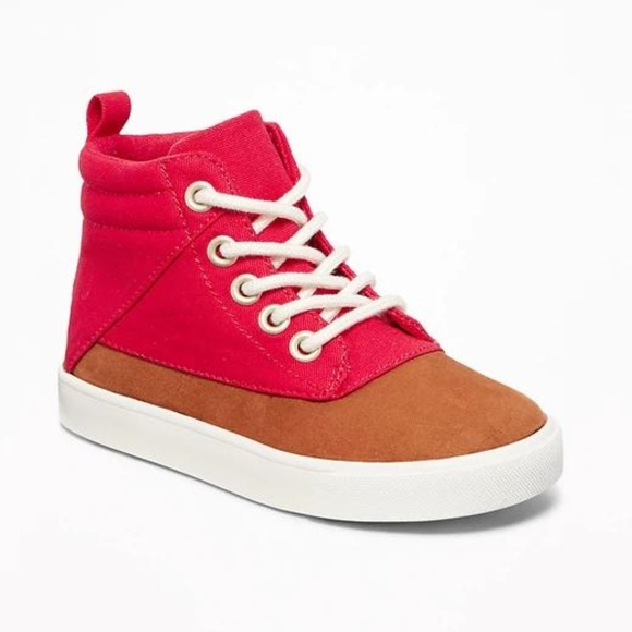 Old Navy Other - Old Navy Color-Blocked High-Tops for Toddler Boys